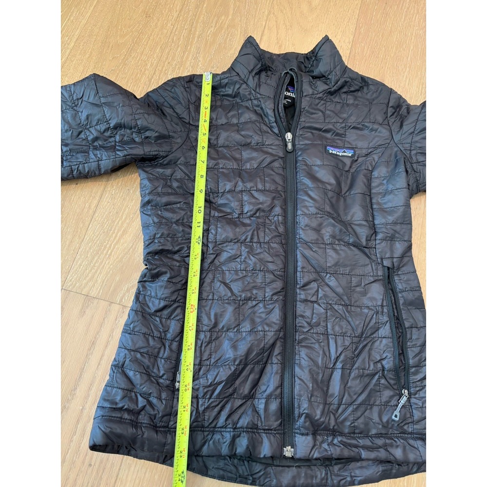 Patagonia Nano Puff Jacket Womens XS Black Quilted Insulated Full Zip Warm - Picture 4 of 6